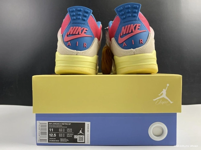 Rep Jordan DC9533-800 Retro 4 Air Guava Ice Union 0614